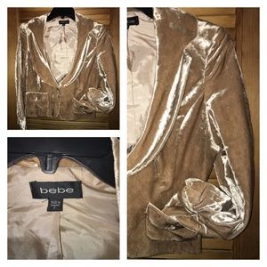 Velvet bust-framing evening jacket